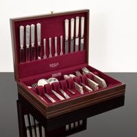 48 Piece Tiffany & Co. Hampton Sterling Silver Flatware Service, Paige Rense Noland Estate - Sold for $6,875 on 05-15-2021 (Lot 64).jpg